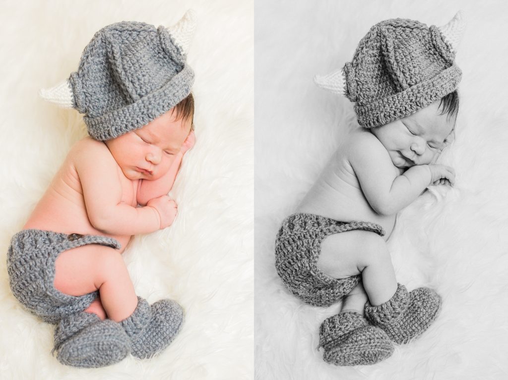 Viking Themed Newborn Photos