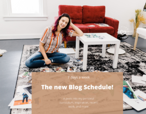 New Blog Schedule by a Full Time Photographer