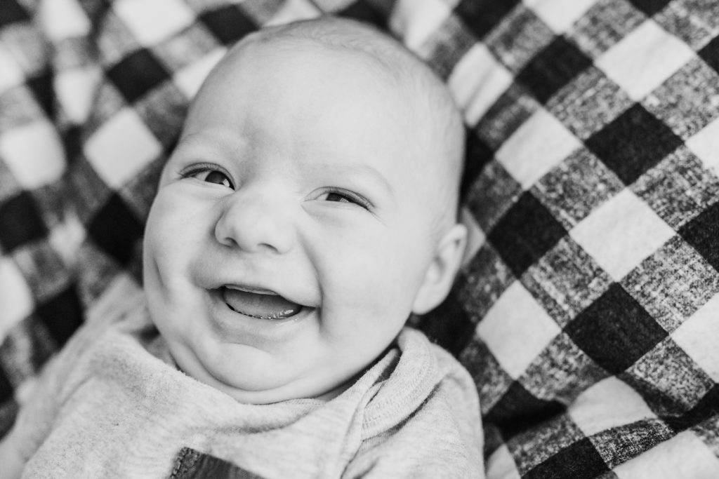 Smiling Newborn Portrait Puyallup Family Photographer